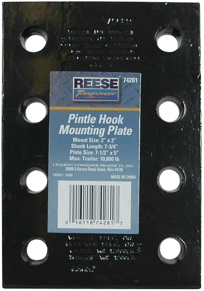 Reese Towpower 74281 Pintle Hook Mount, 17, Black