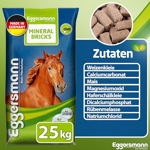 Eggersmann Mein Pferdefutter Mineral Bricks 25 kg - Mineralfutter für Pferde - Zur Unterstützung des Stoffwechsels & Immunsystems - Pferdefutter mit Mineralstoffen & Vitaminen