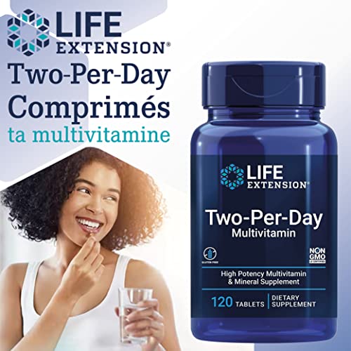 Life Extension, Multivitamin Two per Day, 120 Comprimés, Sans Gluten, Sans Soja, Sans OGM – Image 3