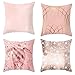Lieson Juego de 4 fundas de almohada decorativas de 45 x 45 cm, diseño de tortuga triangular, poliéster