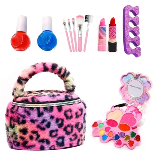 Juego de maquillaje para niños - Juguete de tocador realista lavable, Powlekana Filtrująca Główka Prysznicowa | Para Niños De 3 A 12 Años Para Disfrazarse Y Juegos de Rol