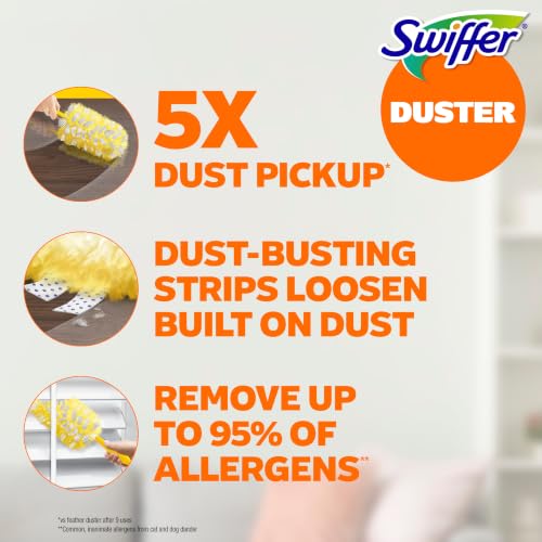 Swiffer Dusters Heavy Duty Multi-Surface Duster Refills for Cleaning, Unscented, 11 Count - image 2