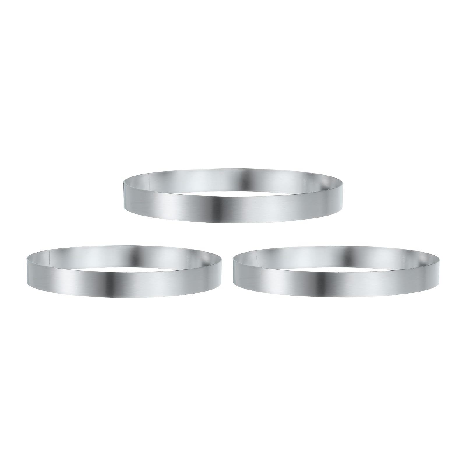 Anillo redondo de acero inoxidable para hornear bollos y muffins