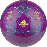 adidas Performance Champion's League Finale Capitano Soccer Ball, 2016 Shock Purple/Purple/Solar Gold, Size 5
