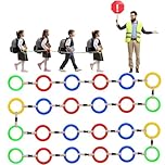 Berlune 36 Pack Toddlers Walking Ropes Preschool Walking Rope for Kids Colorful Line and Safety Loops Detachable Transition Rope for Children's School Kindergarten Outdoor Supplies Wrist Leashes