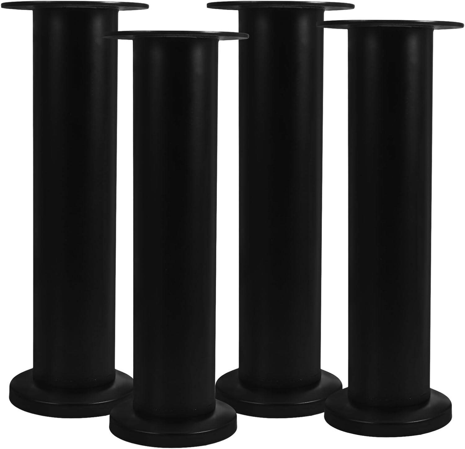 4pcs Adjustable Bed Frame Support Legs Black 18-30cm Telescopic Furniture Legs Heavy Duty Bed Frame Riser Replacement Parts Under Mattress Support