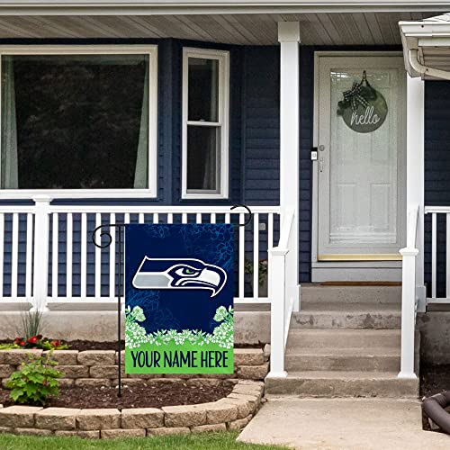 Image of Rico Industries NFL Standard /Primary Personalized 13 inch x 18 inch Double Sided Garden Flag