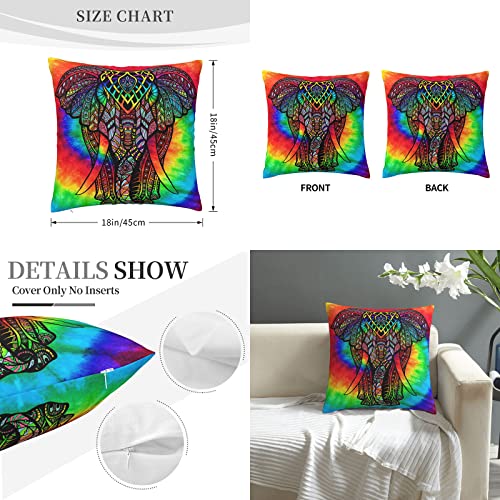 Voudlye Elephant Blankets Throw Tie Dye Rainbow Blanket 60"X50" For Women Men And Kids Comfort Warmth Soft Plush Throw For Bed Bedroom Sofa #TOP2