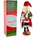 Ornativity Christmas Santa Claus Nutcracker - Holiday Wooden Xmas Nutcracker Santa Figure Home Decoration 13.5