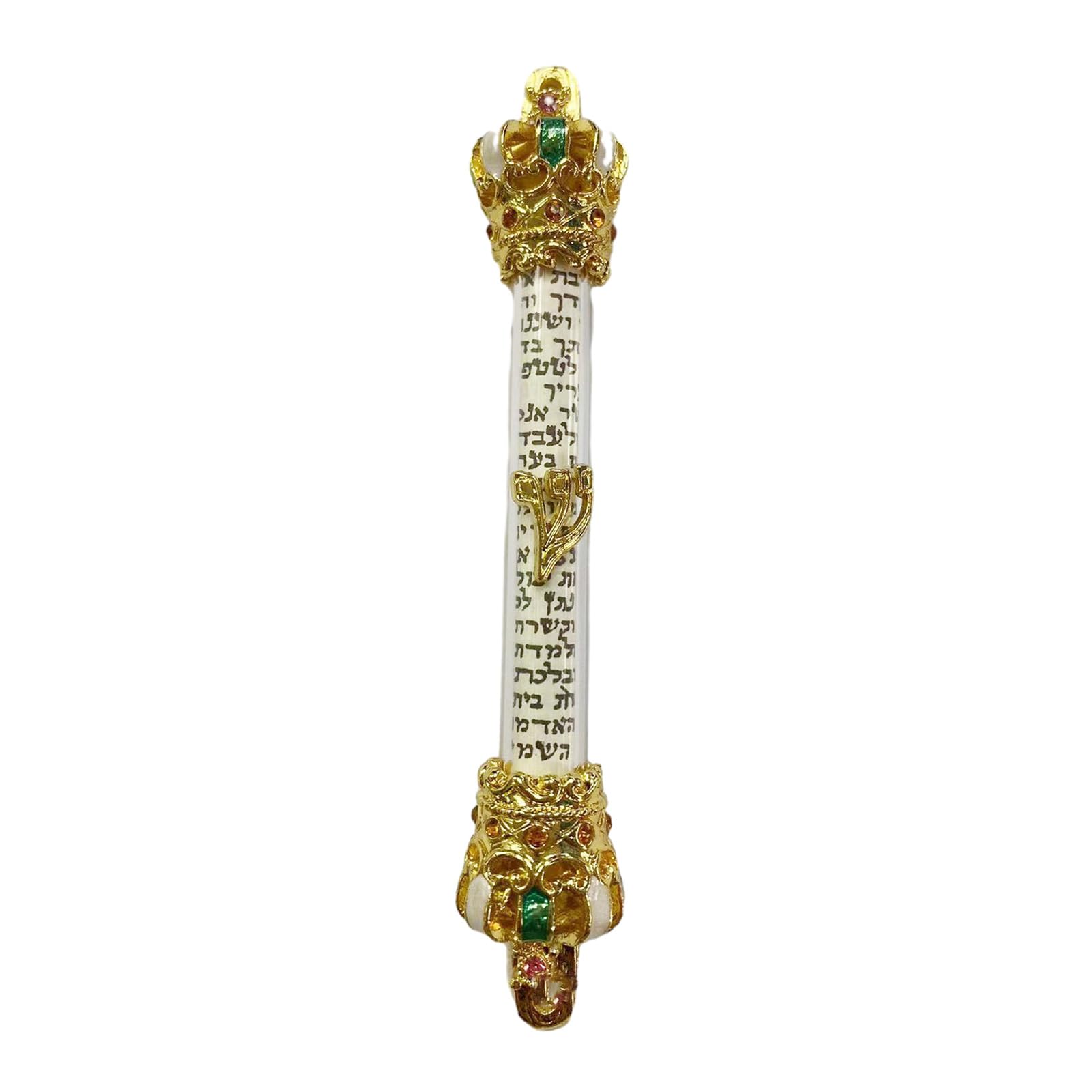 Bible Crowns Scroll Door Mezuza Home Mezuzah Front Decor Gifts Women Wedding Metal Case Side Religious