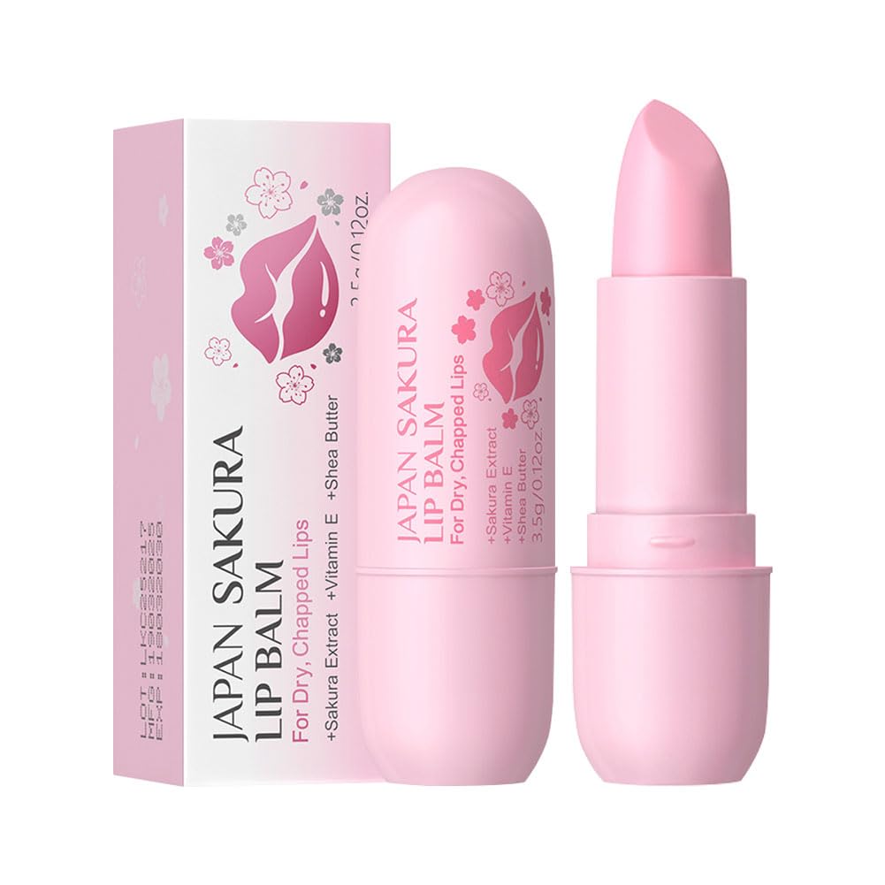 Amazon.com : Wenrny Sakura Hydrating Lip Balm for Women Men,2 Pcs