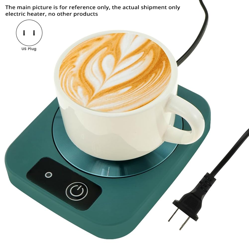 Bloepum Coffee Coaster Warmer Coffee Table Warmer Thermostatic Coffee Cup Warmer Heats Quickly and Evenly US Plug