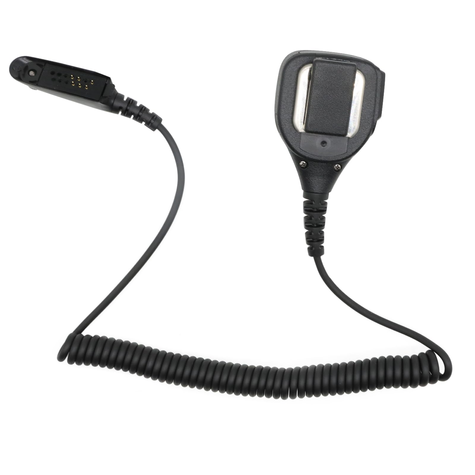 Akoree PMMN4021A - Micrófono de hombro con altavoz, PMMN4021 compatible con Motorola HT750 HT1250 HT1550 PR860 MTX850 MTX8250 PRO7150 PTX760 GP340 GP280 GP328 GP330 con 3 Conector de audio de .5 mm