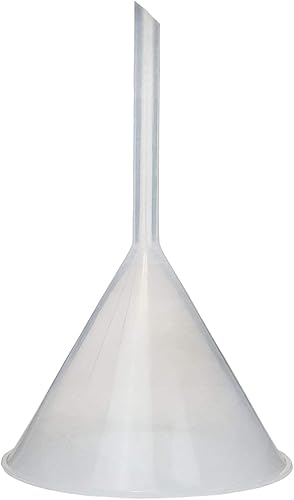 FUNPP-100 - Embudo utilitario, polipropileno, apertura de 3.937 in de diámetro