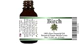 Birch Essential Oil (Betula Lenta) 100% Pure and Natural with Certified Child Resistant Cap 15 ML