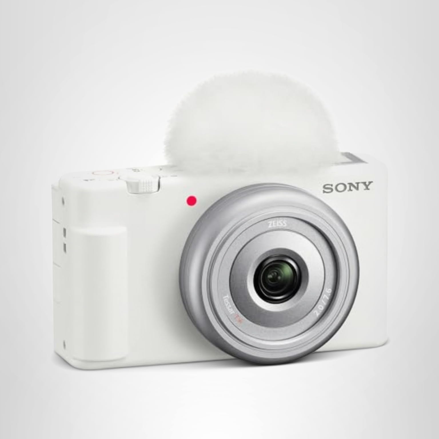 Sony ZV-1F Vlog Camera for Content Creators and Vloggers White: White Camera Only