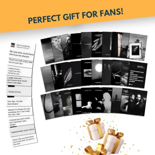 Image of auraposter Paper Cigarettes After Sex (Set of 40)|Cigarettes After Sex Mini Posters|Mini Posters (15 x10 cm) of CAS's songs for Wall, Bedroom, Living room|Band Cigarettes After Sex|Glue Dots Included