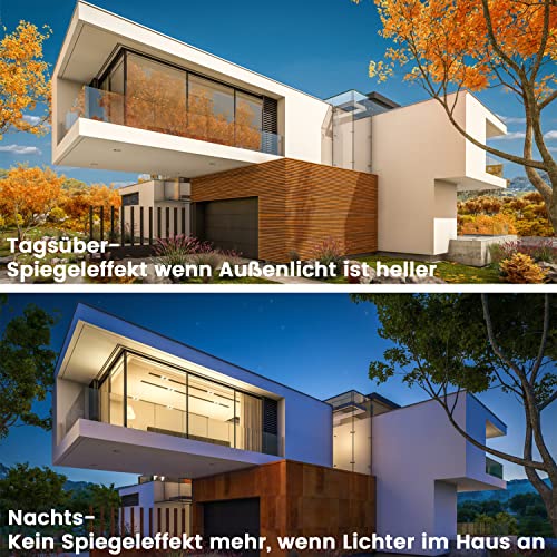 Spiegelfolie MUHOO selbstklebend 40×400 cm für Fenster