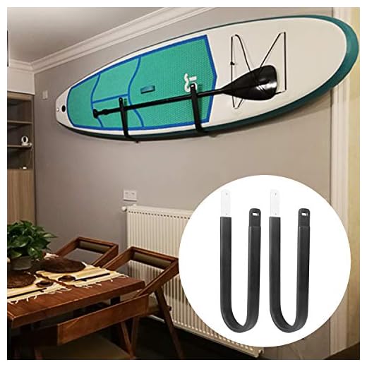 ASMSW 2 Pack Board Racks Surfboard | Longboard | Stand Up Paddleboard Wall Storage Rack Holder