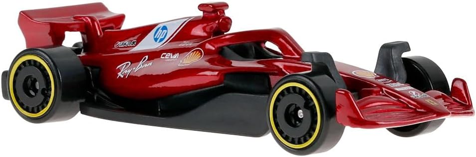 Hot Wheels Formula 1 Die-Cast Cars Short Cards, Scuderia Ferrari HP and Visa Cash App Racing Bulls, 2-Pack, Ages 3+