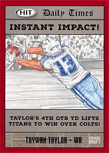 Taywan Taylor Football Card (Western Kentucky, Tennessee Titans) 2018 SAGE