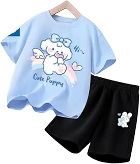 طقم تيشيرت وشورت بتصميم وخامة عالية الجودة للاطفال سن 6 سنوات