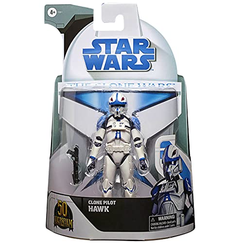 Star Wars Black Series Figurine d'action de 15,2 cm, Clone Wars Package Clone Pilot Hawk / Star Wars 2021 The Black Series The CLONE Wars Figurine d'action...