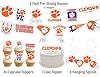 Clemson Party Supplies for Football, Birthday Gift, Graduation Party Banner and Cake Toppers (42 Pieces) (Clemson Tigers) #2