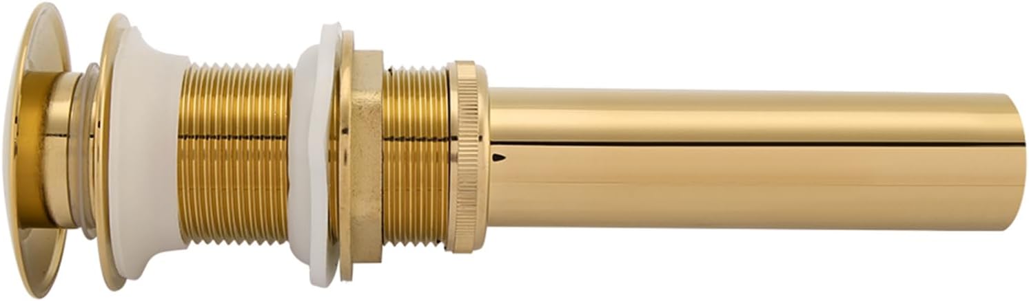 Yctze G1 1/4' Brass Bathroom Basin Sink Pop Up NonOverflow Drain Assembly for Vanity Sink (#3)