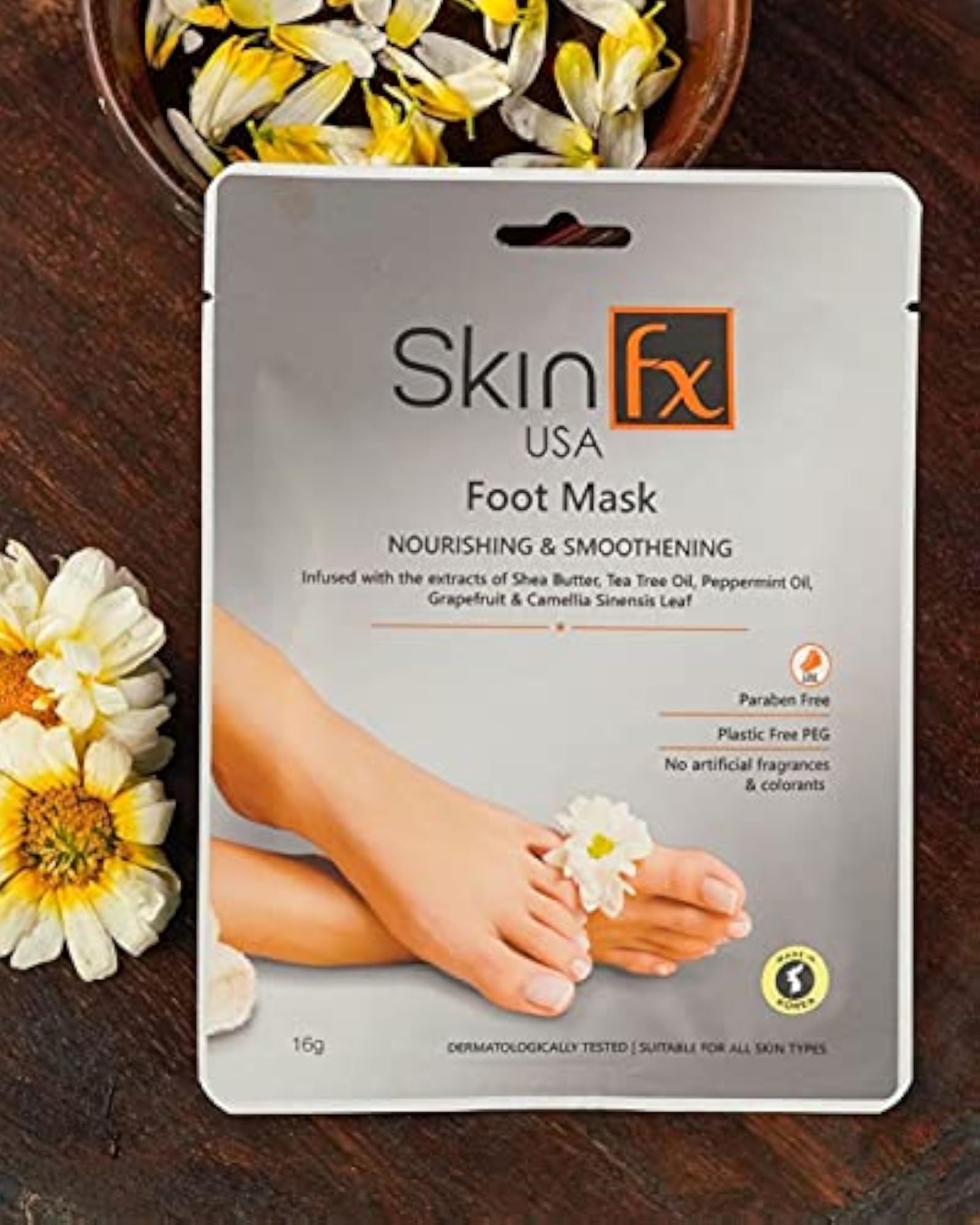Skin Fx Foot Mask with 0.5% Salicylic Acid