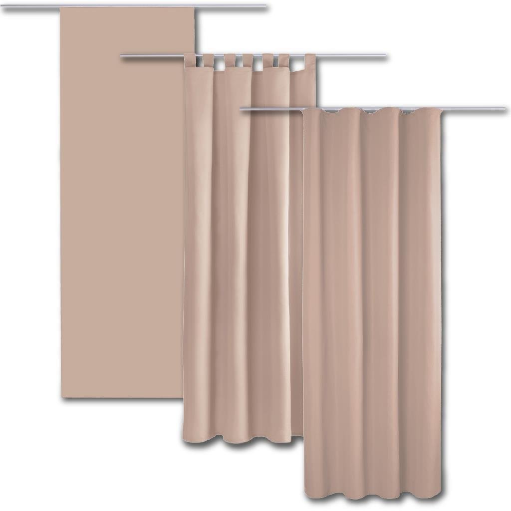 Bestlivings Tenda A Pannello Ellen 140x175 Cm - Rosa, In Poliestere Opaco, Con Nastro Universale E Passanti, Per Soggiorno E Camera