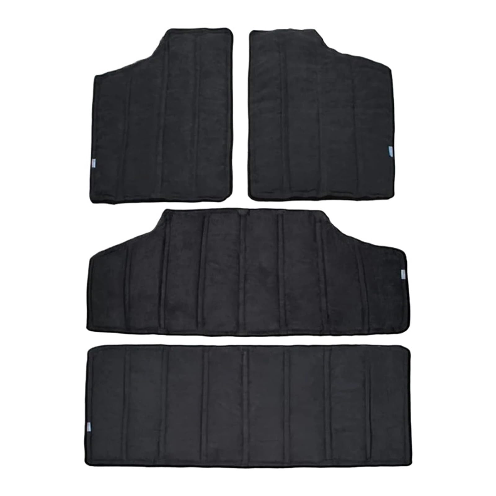 Pengshyzf 2Pcs Black Headliner Roof Heat Insulation Sound Deadener Cotton Kits Compatible With Jeep Jk 2012-2017 Jeep Wrangler 4 Door Interior Accessories(2Pcs Black)