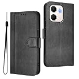 WBWONE Pelle Custodia per OPPO A5X 4G / 5G Cover con [Slot Carta][Supporto Visuale] Antiurto Chiusura Magnetica Protective Custodia - Nero