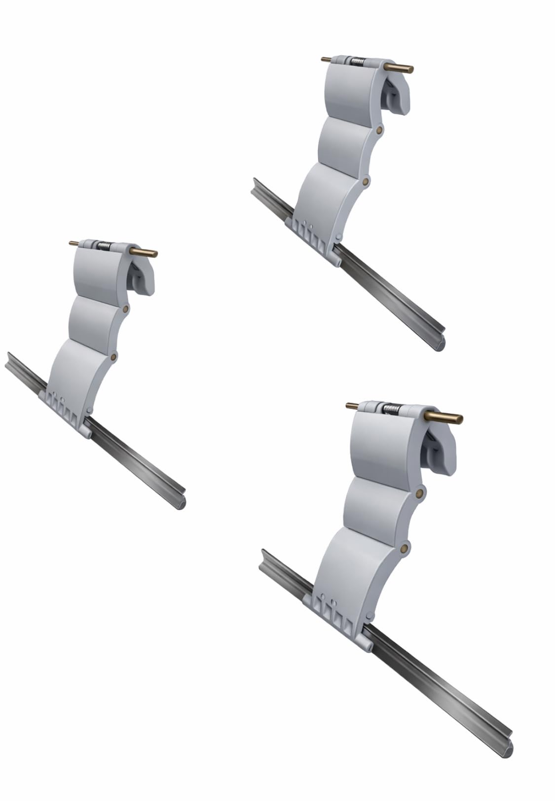 Lot de 3 sangles de verrouillage automatique pour porte de 77 mm et lattes de 55 mm