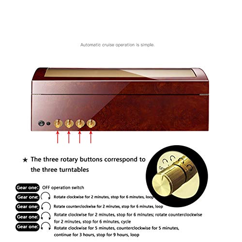 Agitador de relojes, enrollador de relojes automático, almohada flexible para relojes y cable USB, motor extremadamente silencioso, estuche para enrollador de relojes automático para hombre y mujer