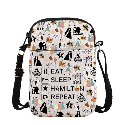 TSOTMO Musical Merch Eat Sleep Repeat Crossbody Bag for Musical Fans Theatre Lovers Gifts (SLEEP Cross)