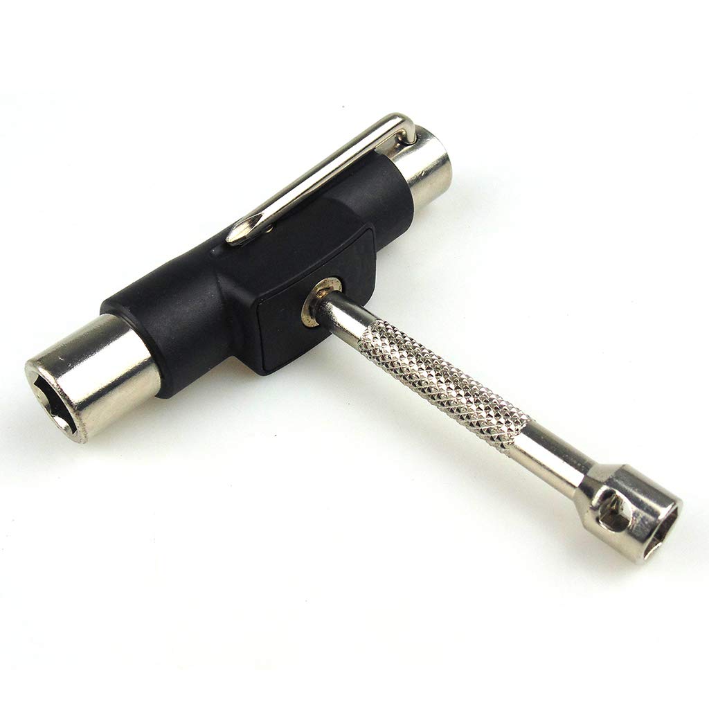 Herramienta de llave para monopatín, patines en T, destornillador integrado