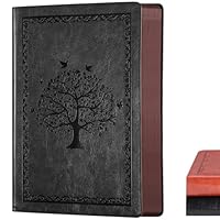 Umriox Carnet De Notes Ligné - Format A5 - Couverture Rigide - En Cuir