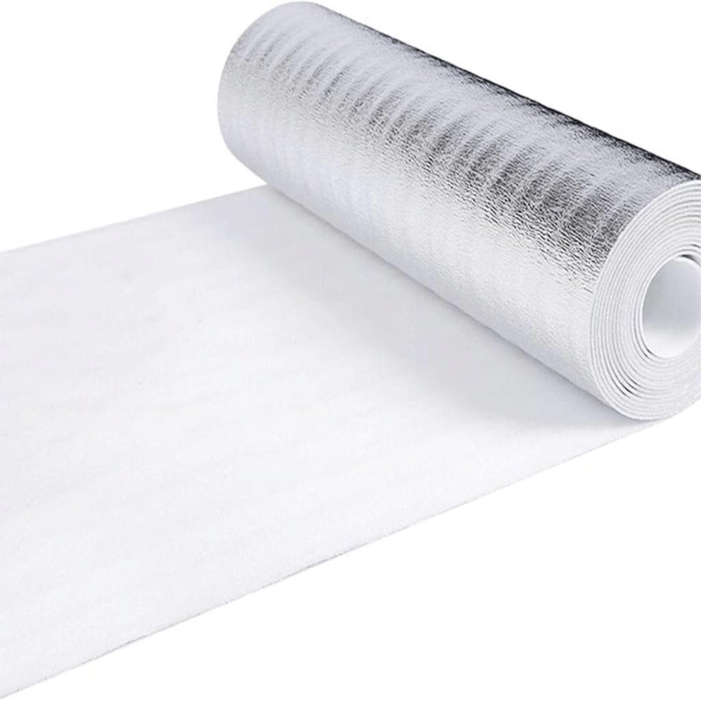 Zbnaeqfjlurt One Color Reflective Insulation Foam Sheet, For Winter Double Side Aluminum Foil Bubble Roll Keep Heat Thermal Shield Radiant Barrier(1Mx3m)