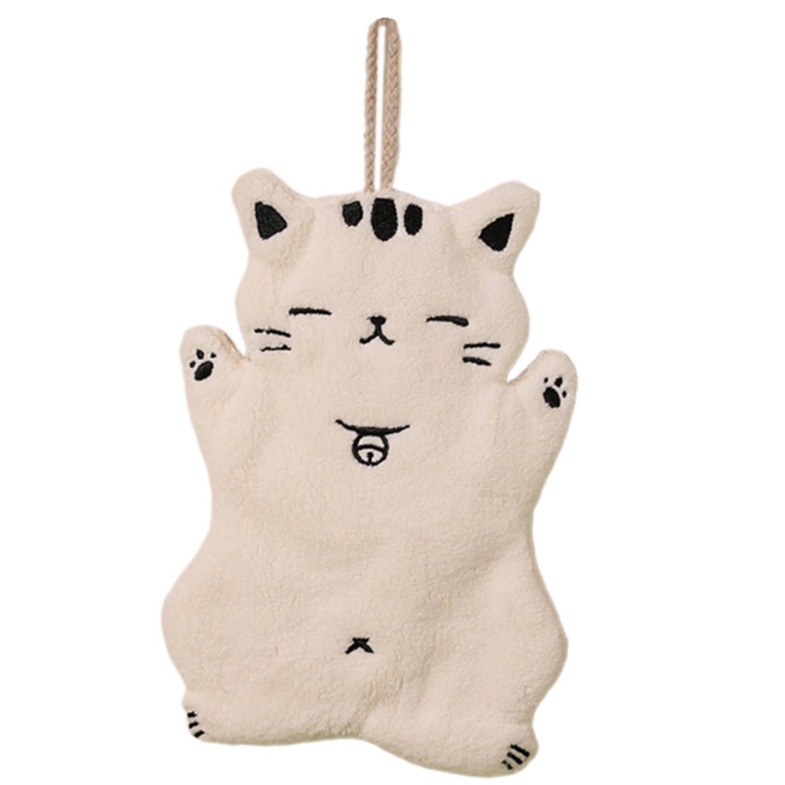 HDOYTXXM Cartoon Cats Towel Corals Fleeces Hanging Nonshedding Bath Strong Water Absorption Small for Bathroom Corals Fleeces