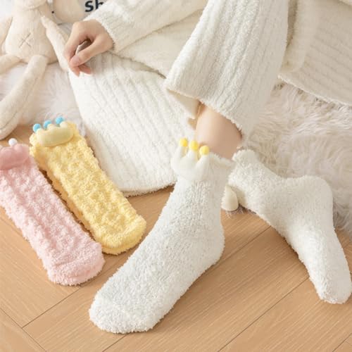 Image of Benefeet Sox Womens Fuzzy Socks Girls Cute Slipper Sock Funny Fluffy Winter Warm Soft Cozy Plush Indoor Sleep Sock