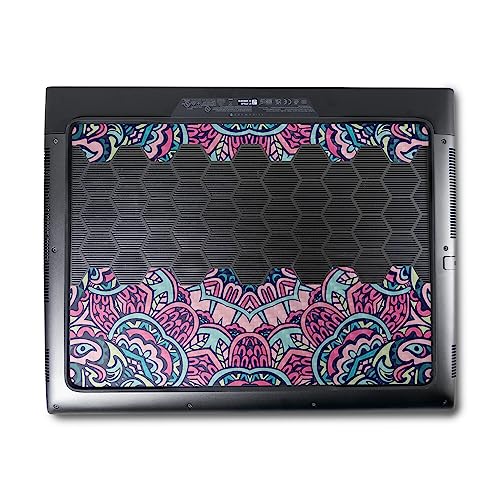 Image of MightySkins Carbon Fiber Skin Compatible With Alienware M18 R1 (2023) Full Wrap Kit - Tribal Mandala | Protective Durable Textured Carbon Fiber Finish | Easy To Apply & Change Styles | Made in the USA