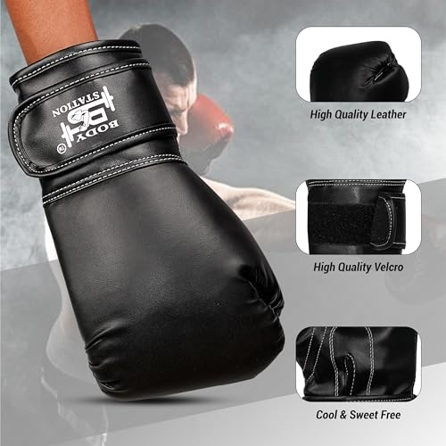 Image of Boxing Gloves - Training Gloves with Hook and Loop Velcro Closure for Long-Lasting Strength and Durability