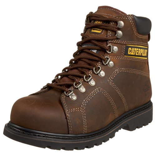 Caterpillar Men's Silverton 6" Steel Lace To Toe Boot,Dark Brown,10.5 M US