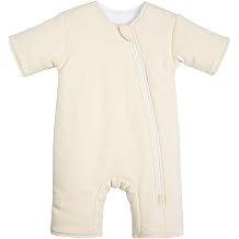 Baby Transition Sleep Sack 6-9 Months 100% Cotton Warm Thick Transition Swaddles for Newborns Infant Long Sleeve Sleep Sack with Feet Baby Wearable Blanket 2-Way Zipper Easy Diaper Changes