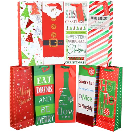 Christmas Wine Bags