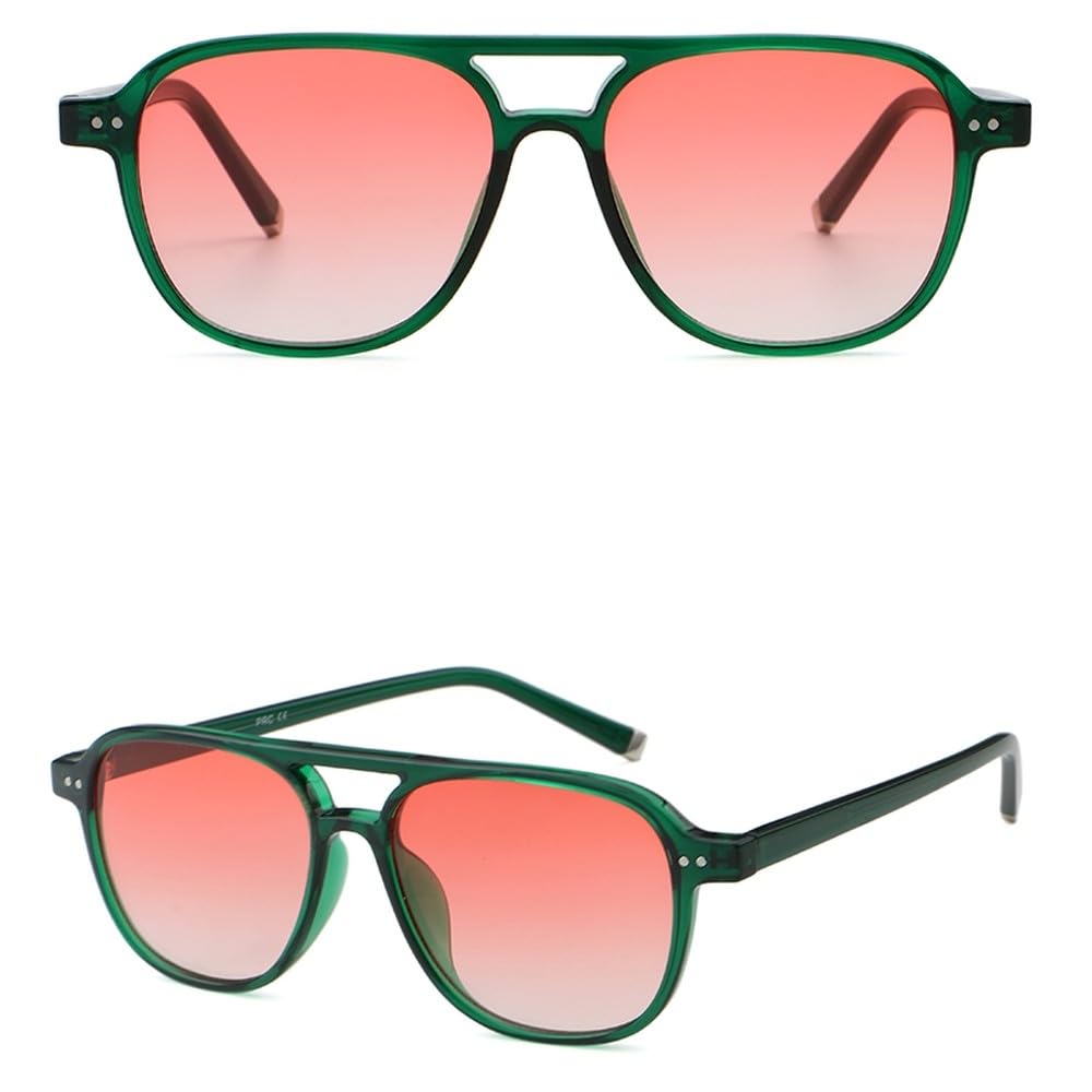 kwadratowe okulary przeciwsłoneczne dla mężczyzn brązowe zielone unisex retro okulary przeciwsłoneczne dla kobiet uv400 octan akcesoria damskie