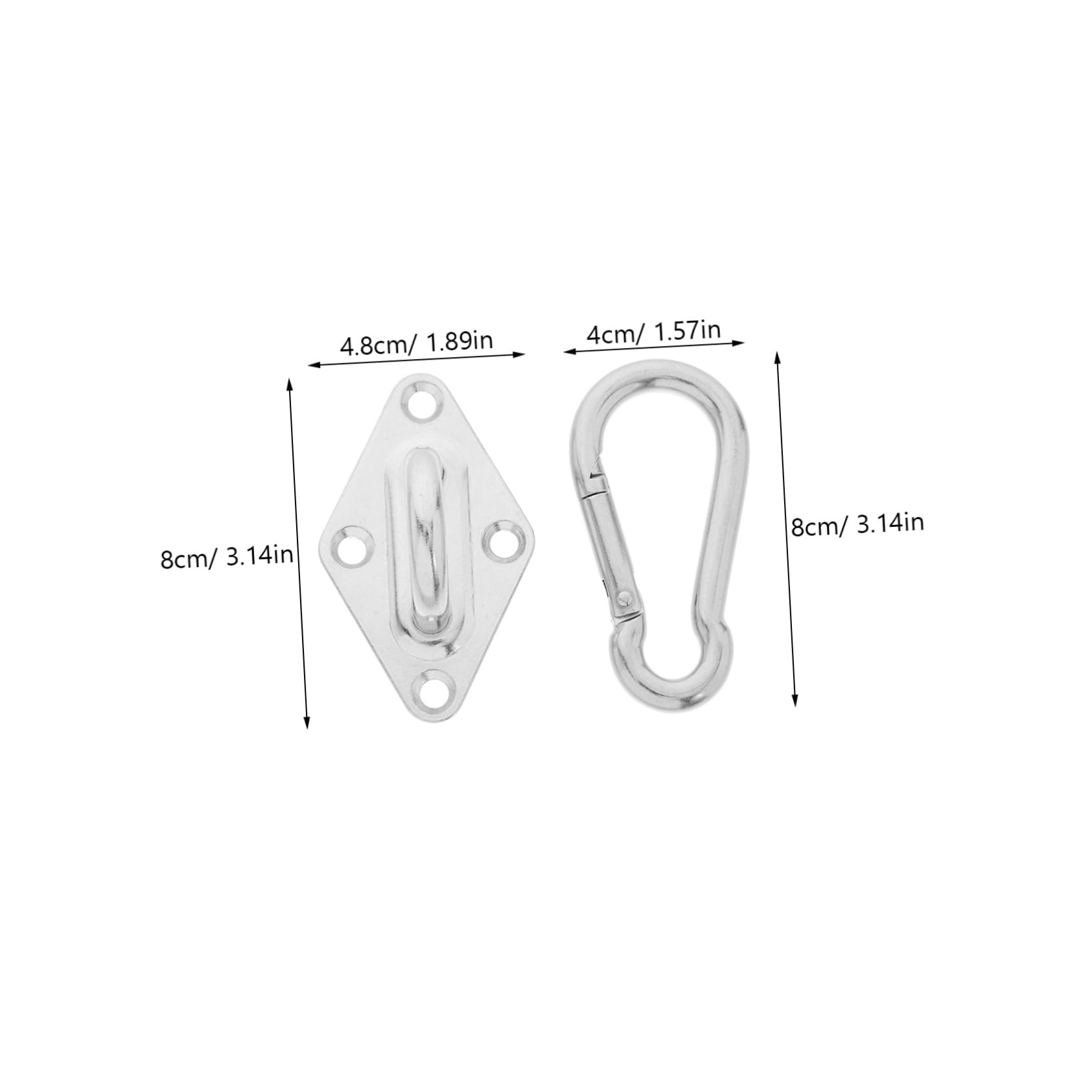 TOYANDONA Indoor/Outdoor Swing Hanger Kit 1 Set of Stainless Steel Hooks Hardware for Hammock Ceiling Swing Installation