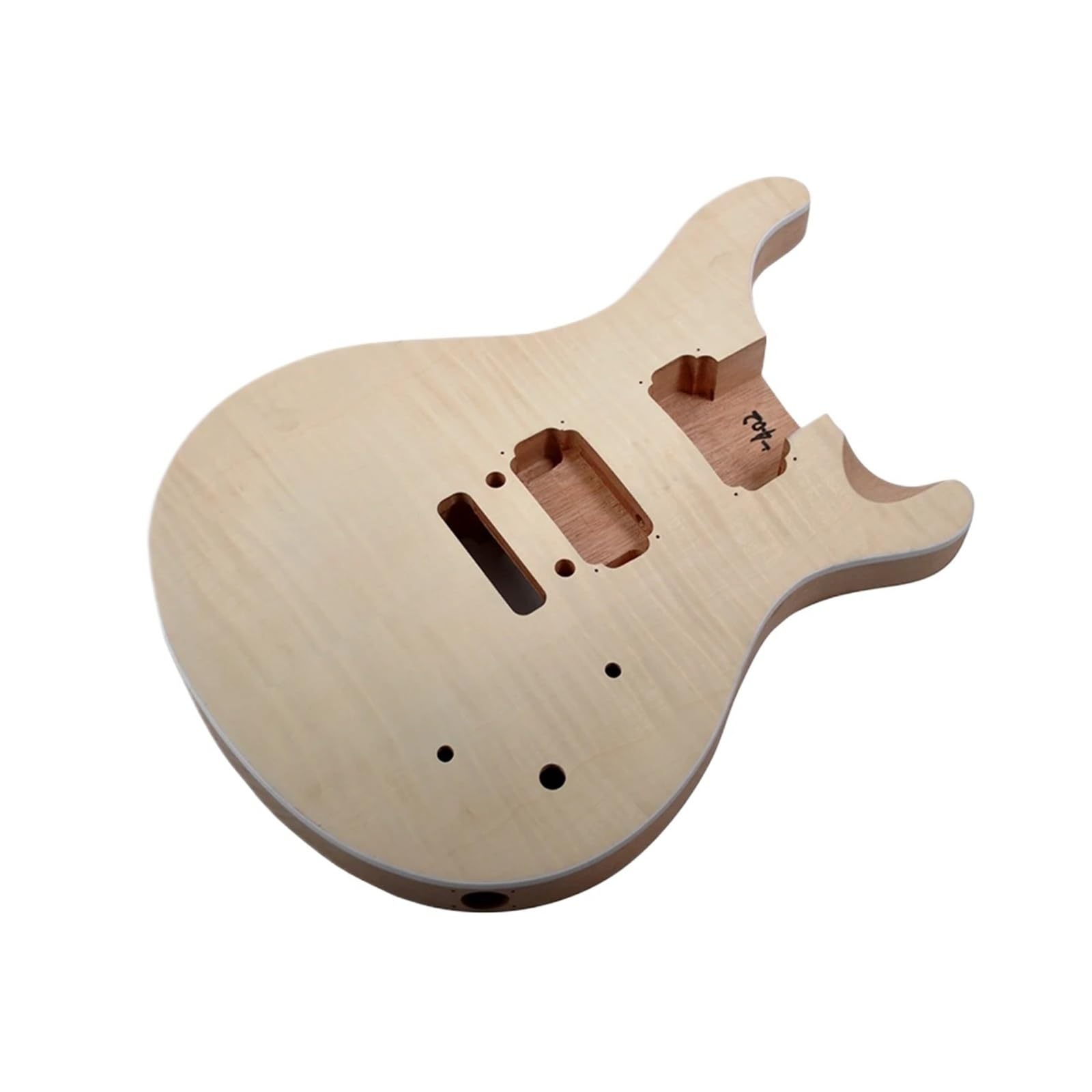 Kit de guitarra eléctrica DIY, cuerpo de caoba, cuello, diapasón de palisandro, 24 trastes
