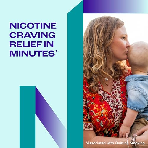 Image of Nicorette 4 mg Nicotine Gum to Help Quit Smoking with Behavioral Support Program - White Ice Mint Flavored Stop Smoking Aid 20 Count (Pack of 12)